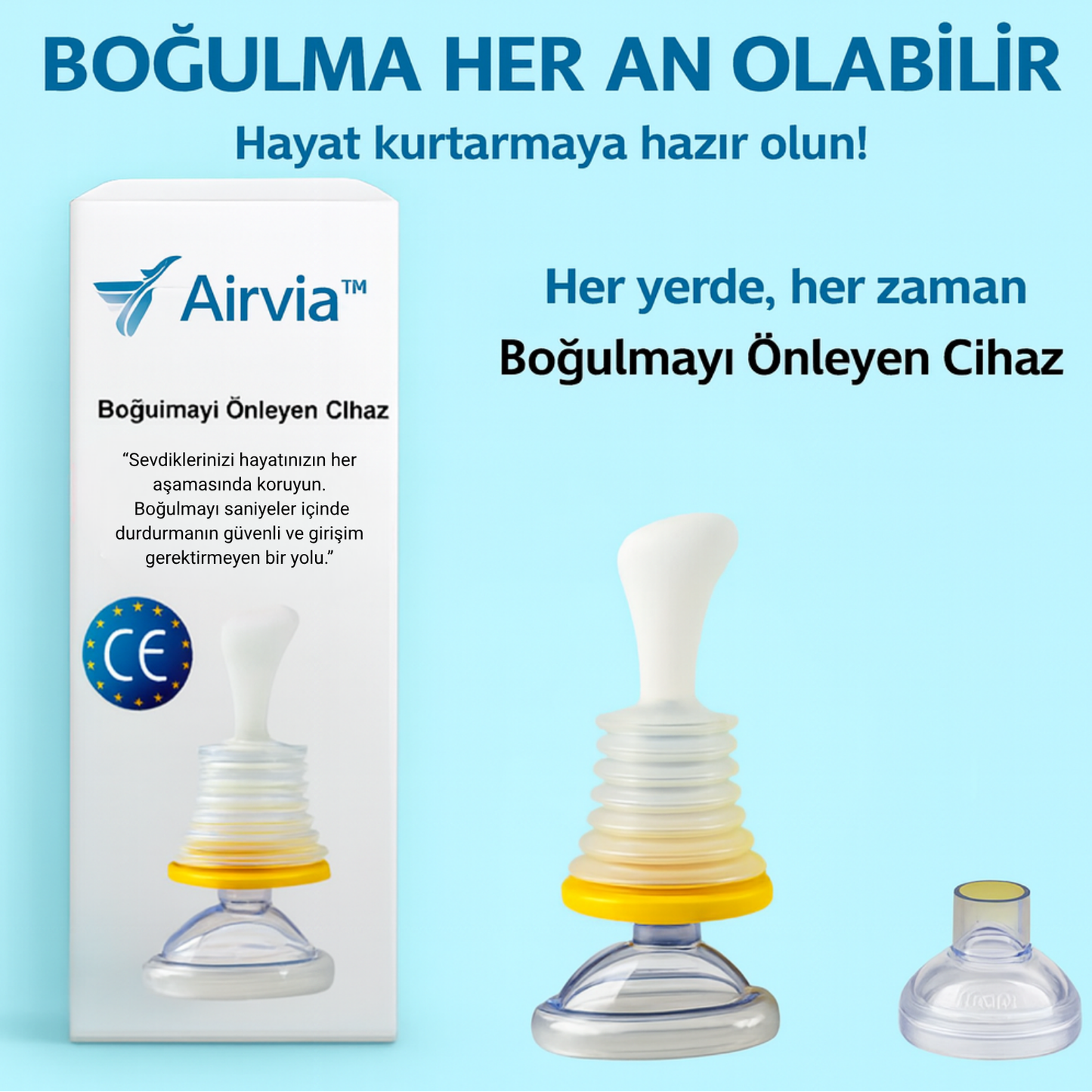 Airvia™ Boğulma Acil Durum Cihazı